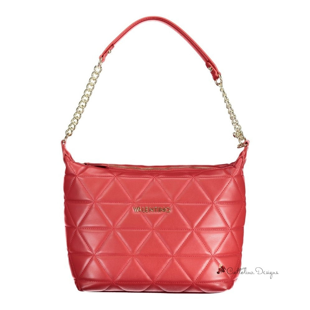 Red Polyethylene Handbag