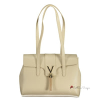 Beige Polyethylene Handbag