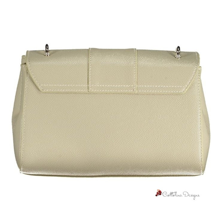 Beige Polyethylene Handbag