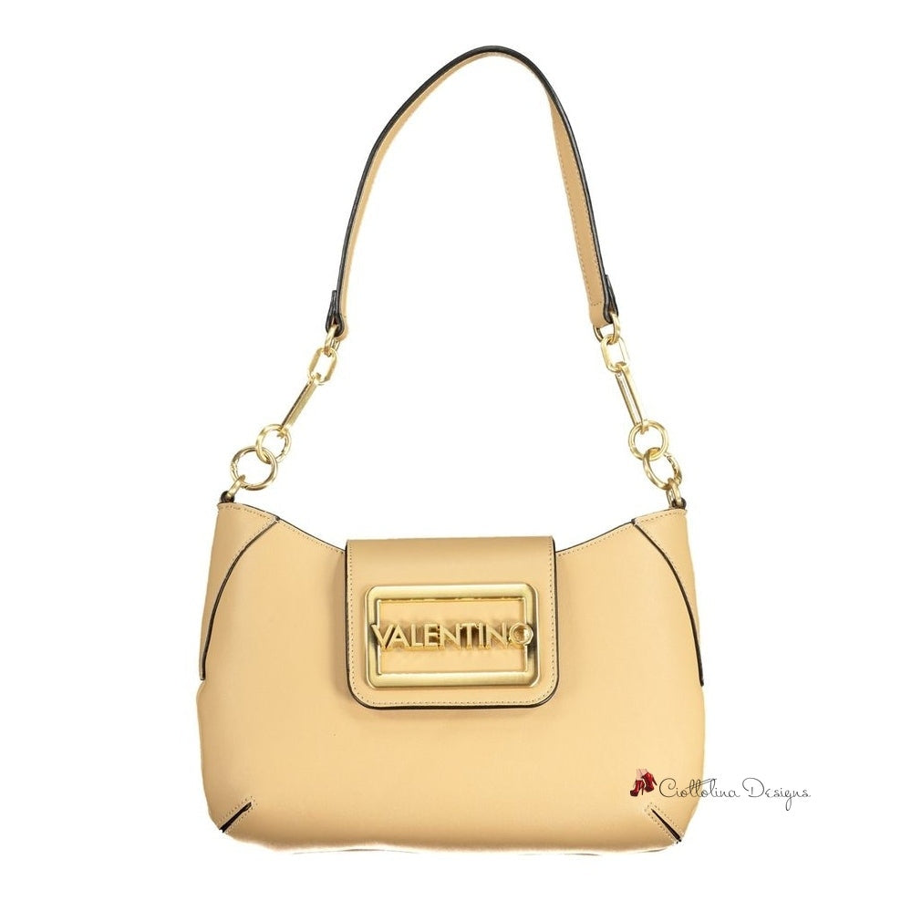 Beige Polyethylene Handbag