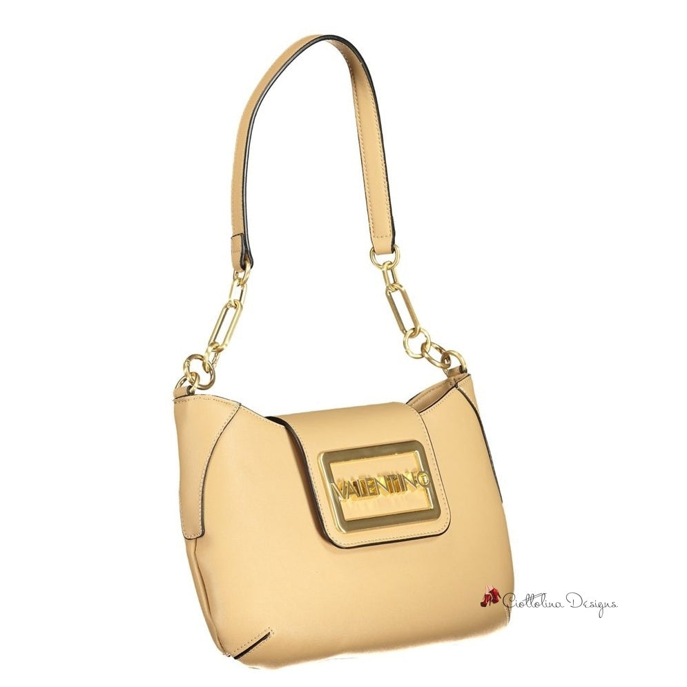 Beige Polyethylene Handbag