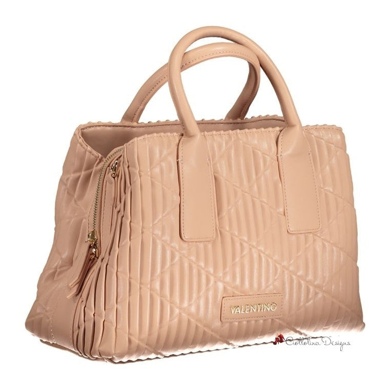 Pink Polyethylene Handbag