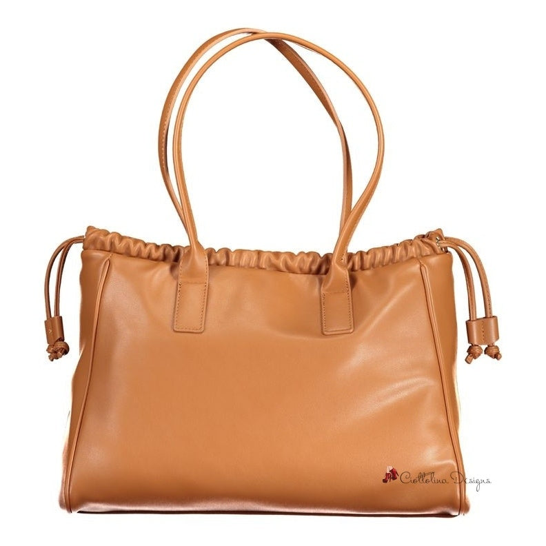 Brown Polyethylene Handbag