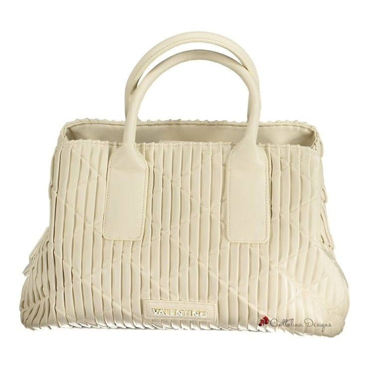 Beige Polyethylene Handbag