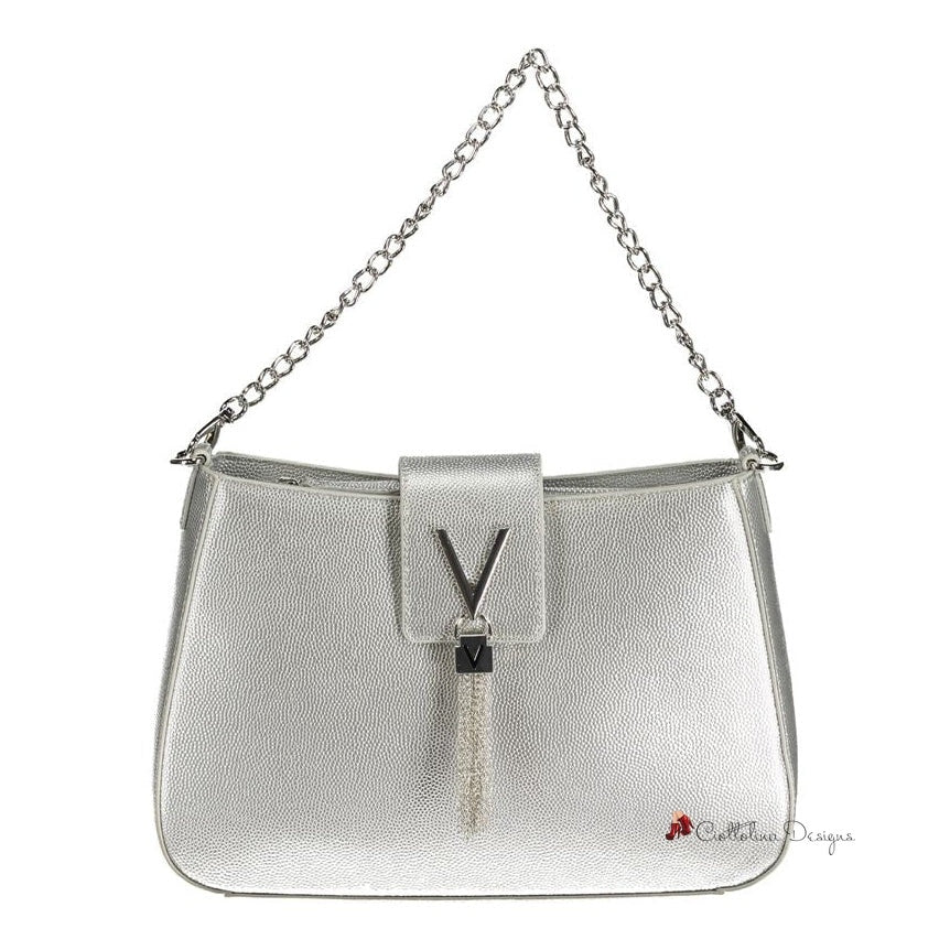 Silver Polyethylene Handbag