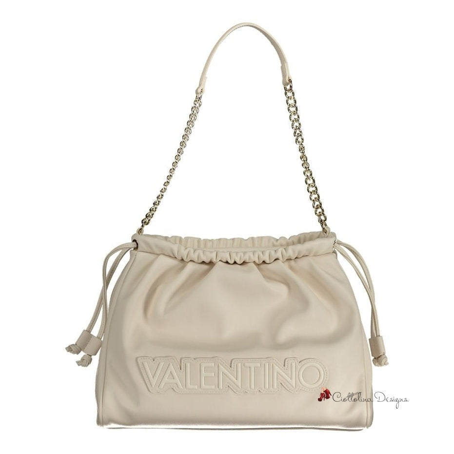 Beige Polyethylene Handbag