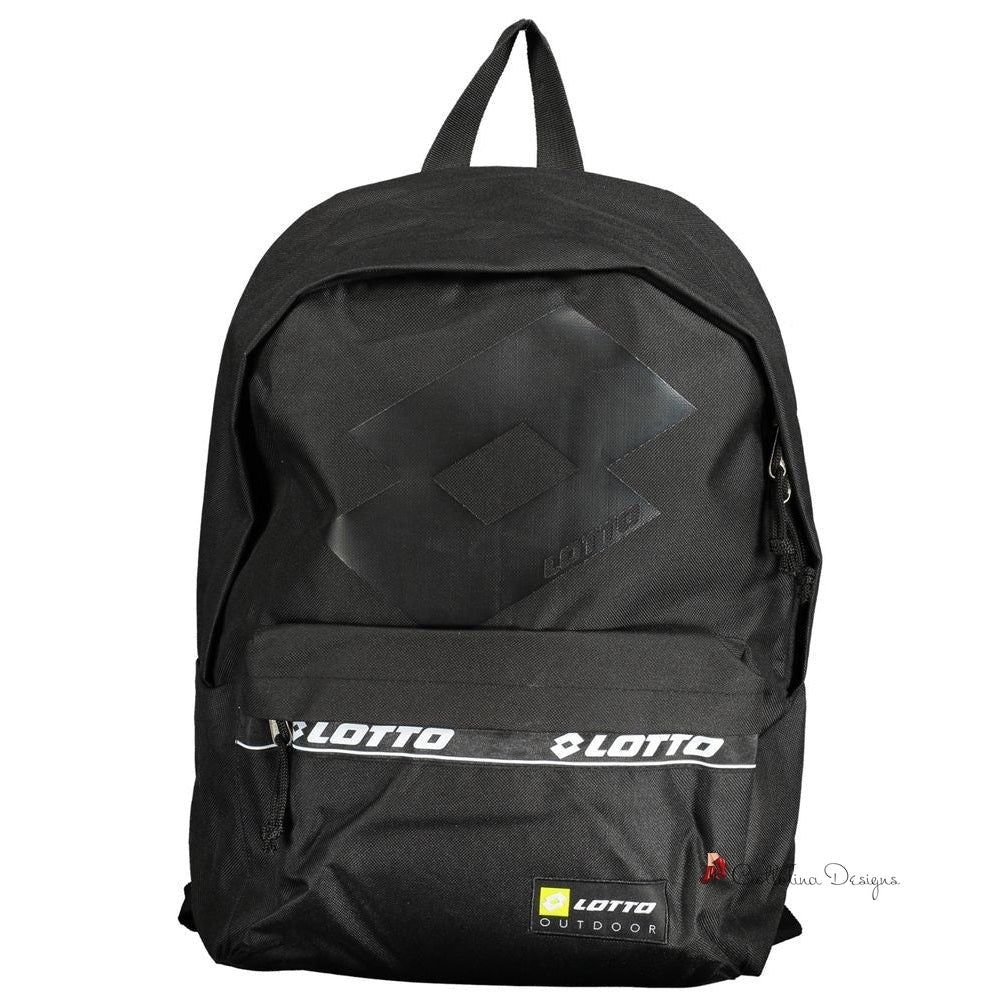 Black Polyester Backpack