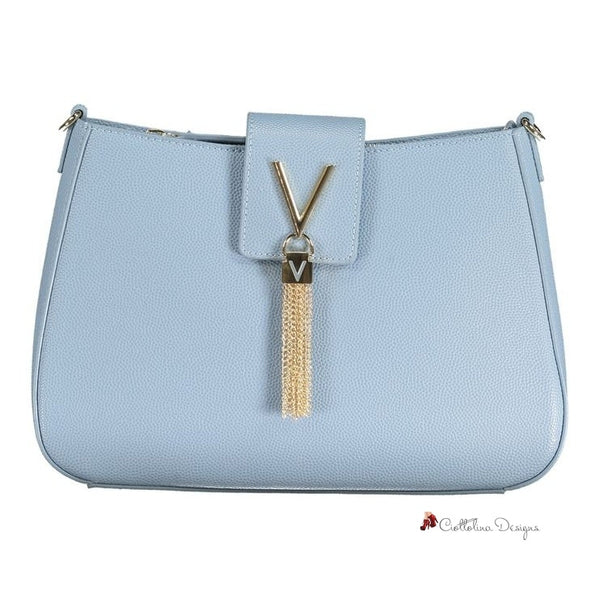 Light Blue Polyethylene Handbag