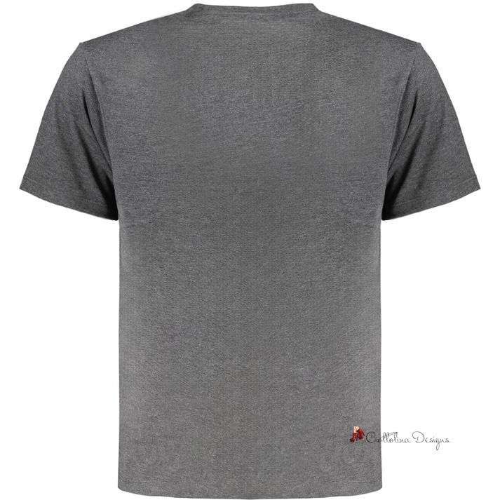 Gray Cotton Men T-Shirt