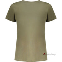 Green Cotton Tops & T-Shirt