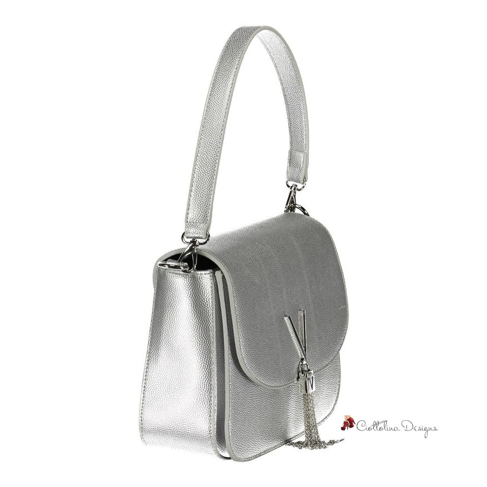 Silver Polyethylene Handbag