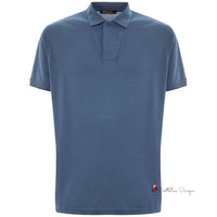 Light Blue Cotton Polo Shirt