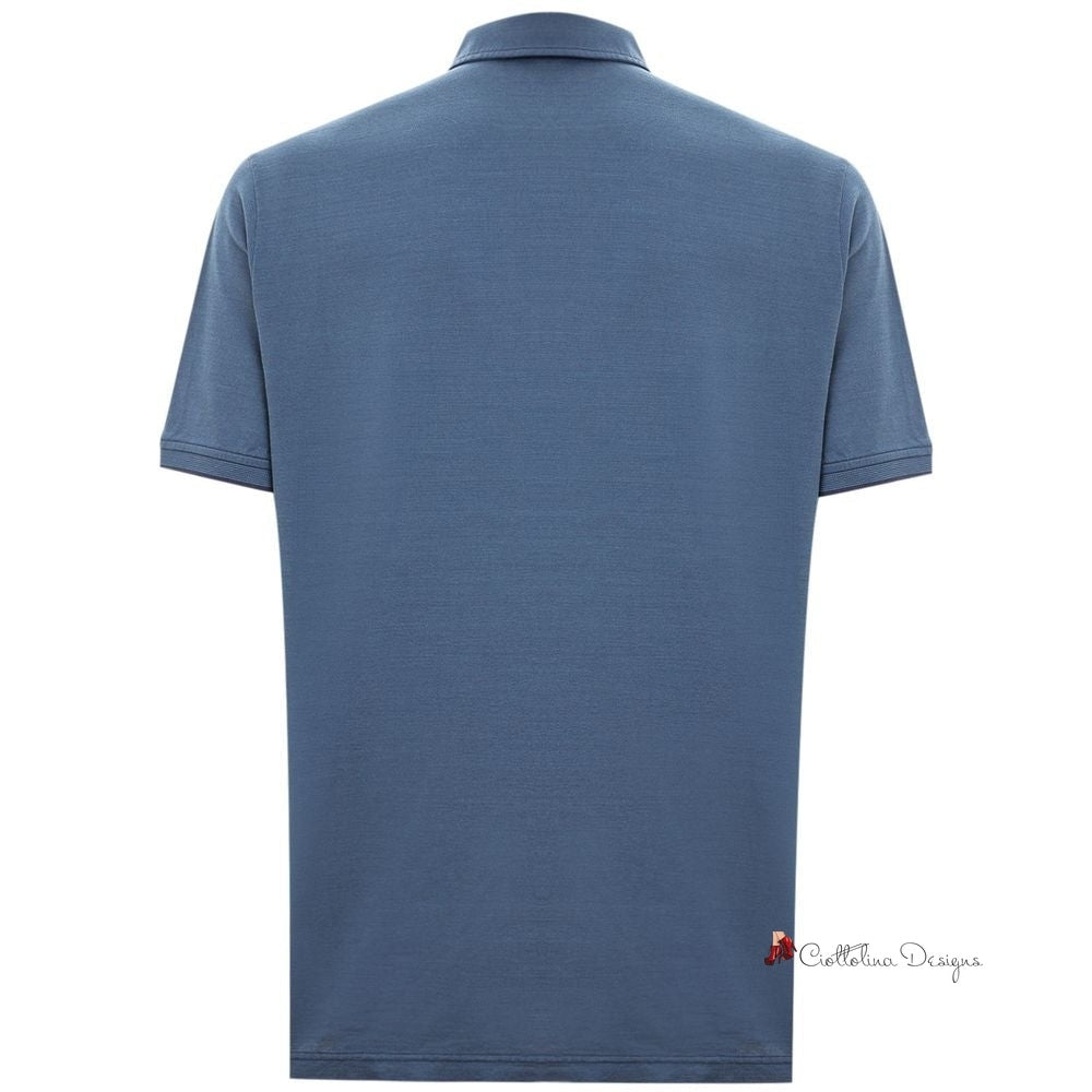 Light Blue Cotton Polo Shirt