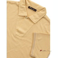 Yellow Silk Polo Shirt