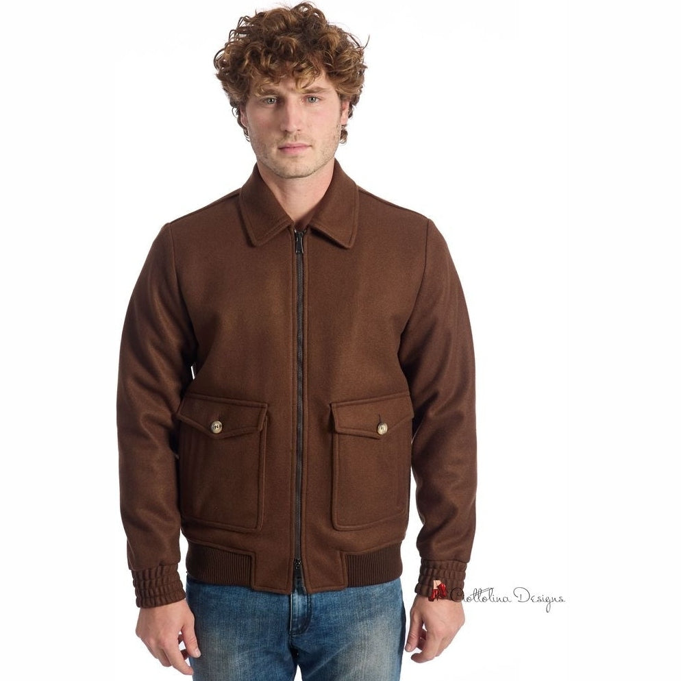 Brown Viscose Jacket