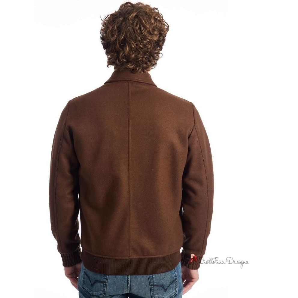 Brown Viscose Jacket