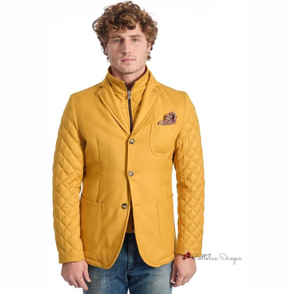 Yellow Polyester Jacket