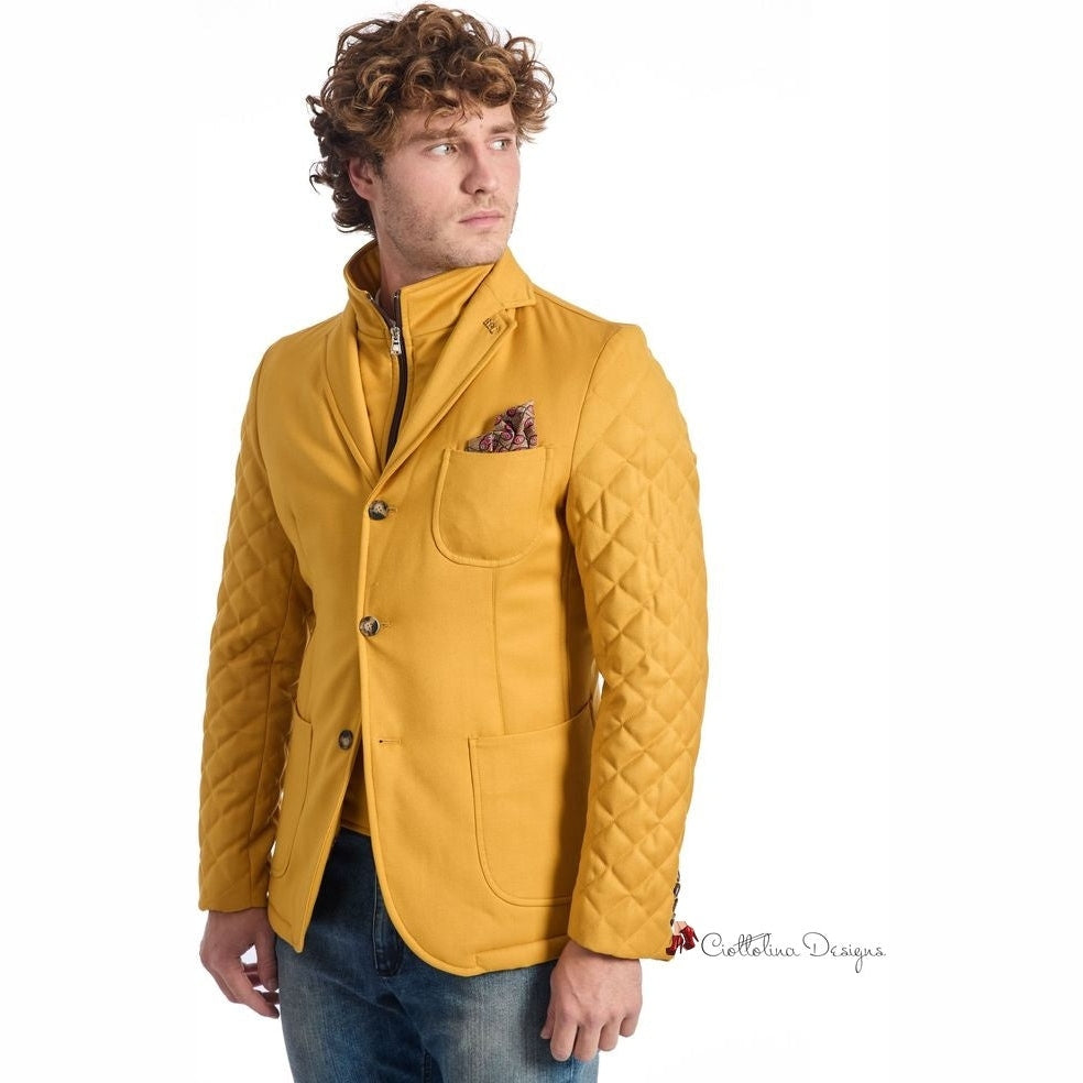 Yellow Polyester Jacket