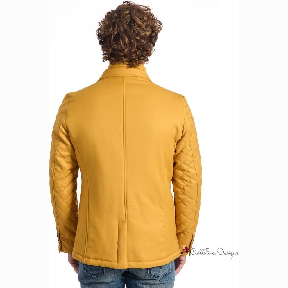 Yellow Polyester Jacket