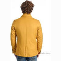 Yellow Polyester Jacket