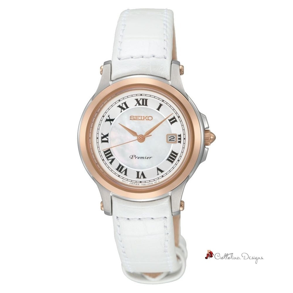 White Leather Watch