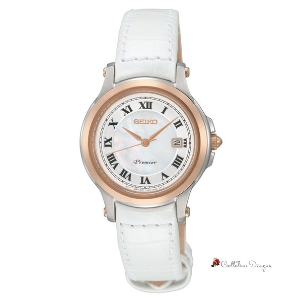 White Leather Watch