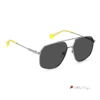 Gray Stainless Steel Sunglasses