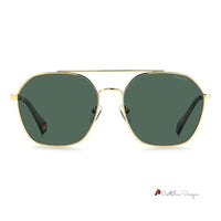 Gold Stainless Steel Sunglasses