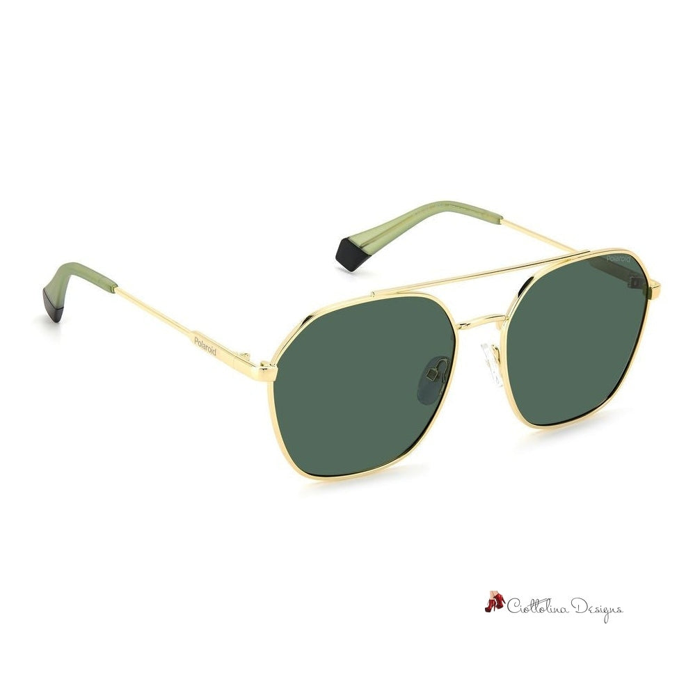 Gold Stainless Steel Sunglasses