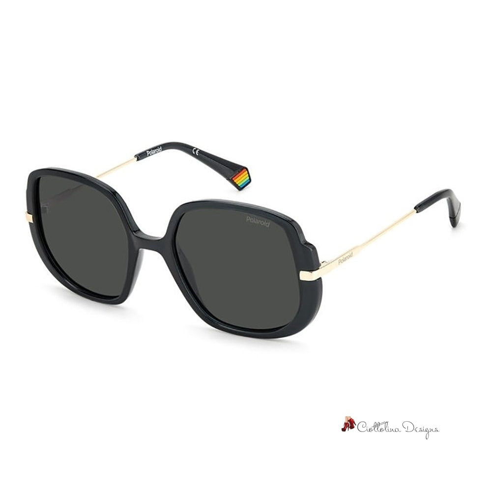 Gray Metal Sunglasses