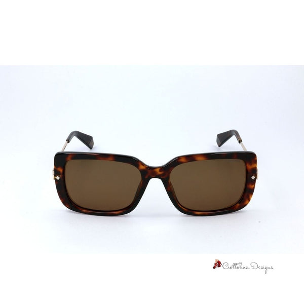 Brown Metal Sunglasses