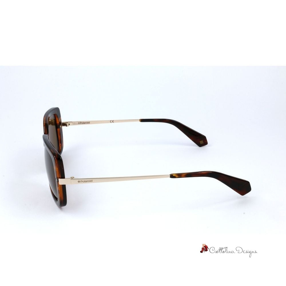 Brown Metal Sunglasses