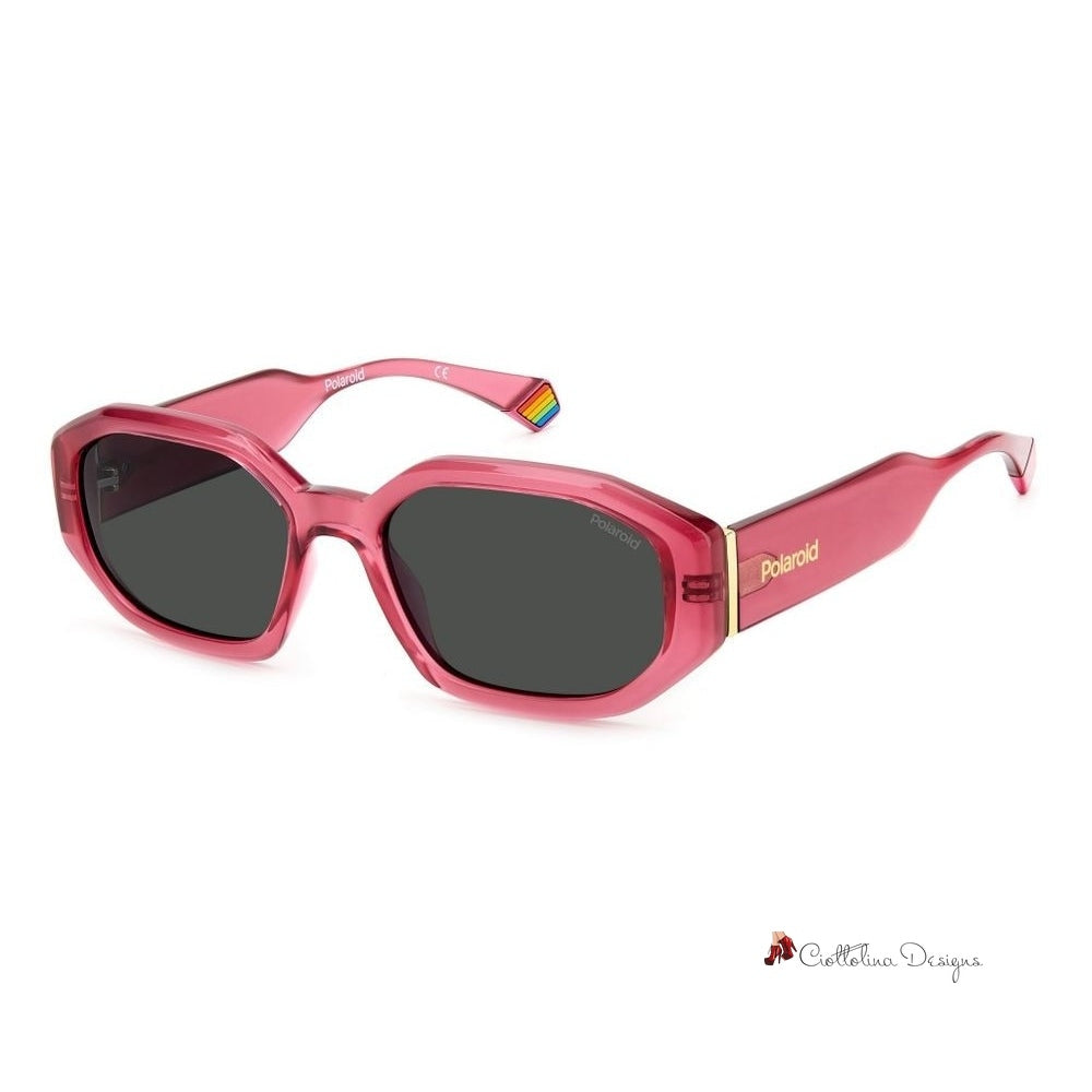 Pink Metal Sunglasses