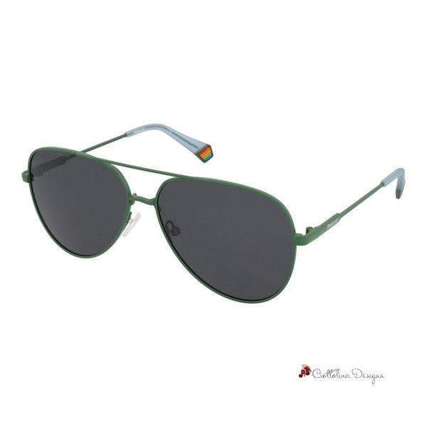 Green Metal Sunglasses