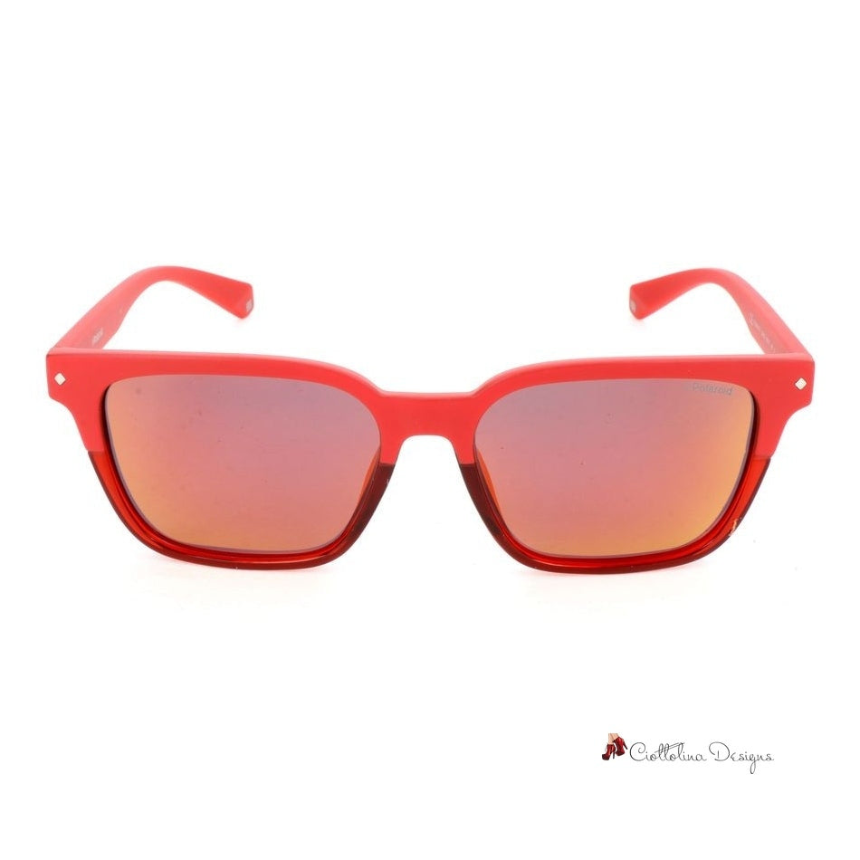 Red Polycarbonate Sunglasses