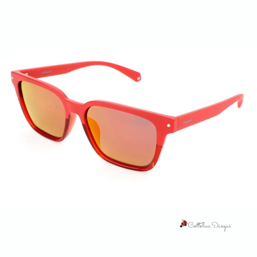 Red Polycarbonate Sunglasses