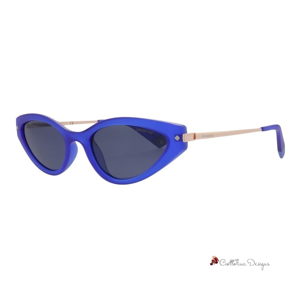 Blue Polycarbonate Sunglasses