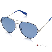 Blue Metal Sunglasses