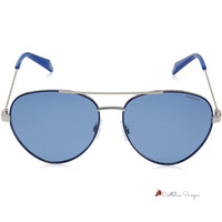 Blue Metal Sunglasses