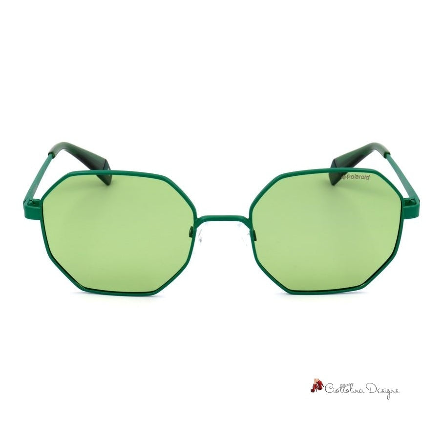 Green Metal Sunglasses