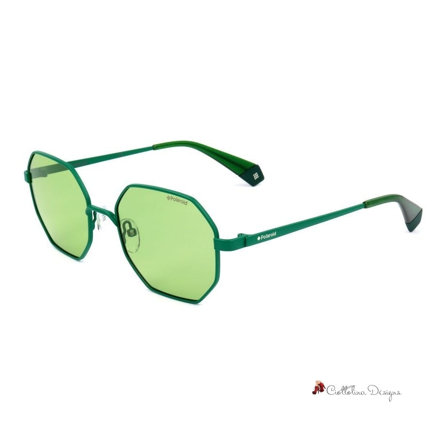 Green Metal Sunglasses