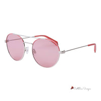 Pink Metal Sunglasses