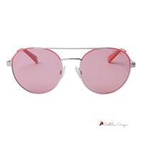 Pink Metal Sunglasses