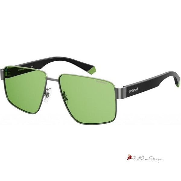 Green Metal Sunglasses