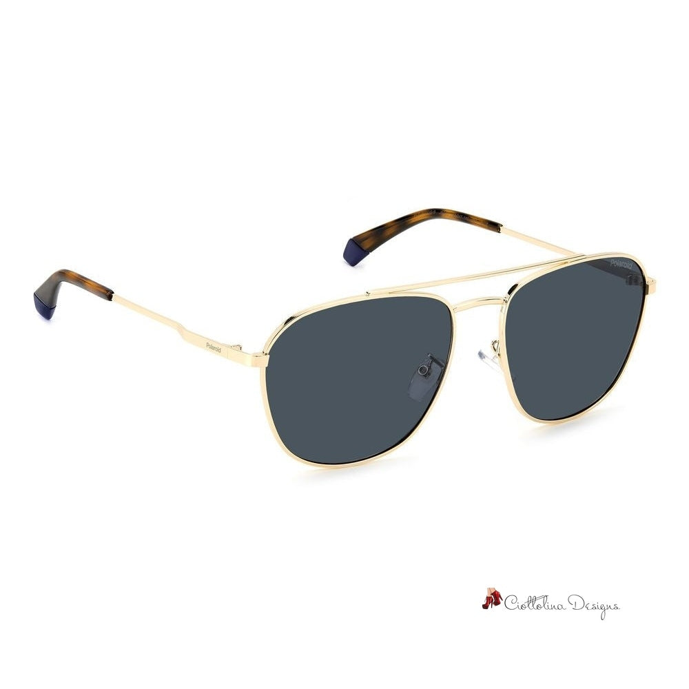 Gold Stainless Steel Sunglasses