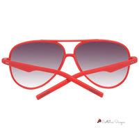 Red Plastic Sunglasses