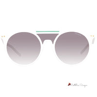 White Acetate Sunglasses