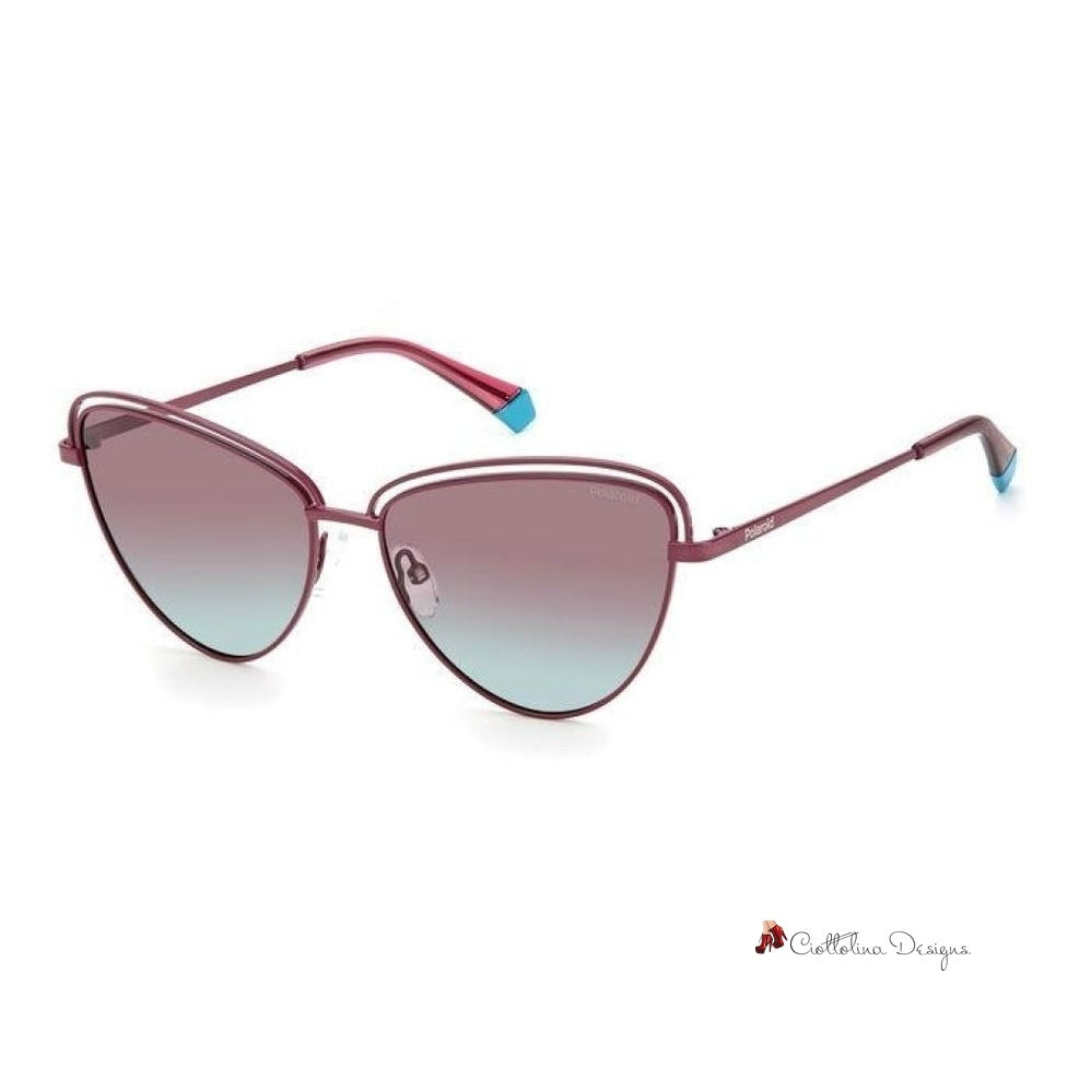 Burgundy Steel Sunglasses