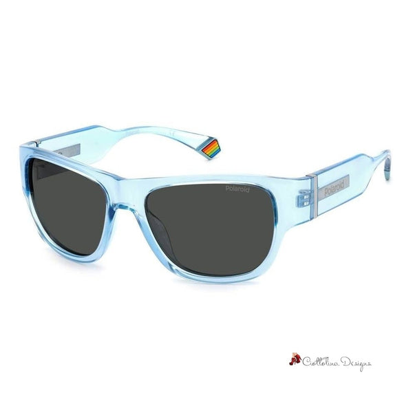 Blue Polycarbonate Sunglasses