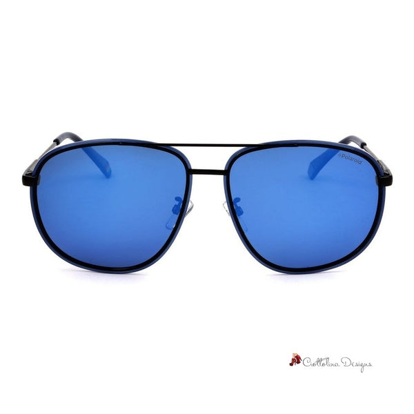 Blue Metal Sunglasses